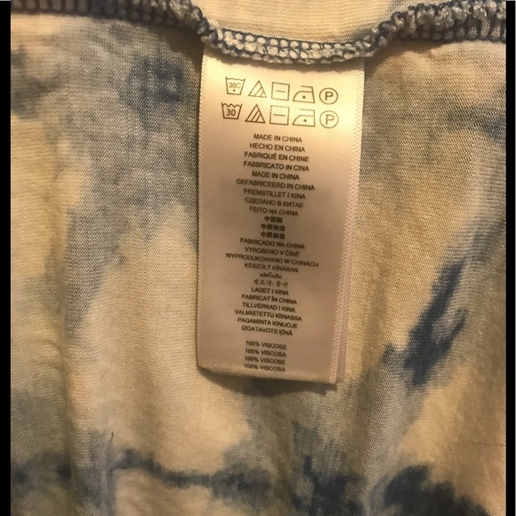 Michael Kors M top blue & white tie-dye - Picture 6 of 7